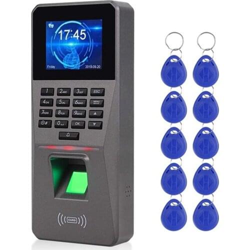 2.4Inch TCP/IP/USB Biometric RFID Keypad Fingerprint Access Control System Electronic Time Clock Attendance Machine
