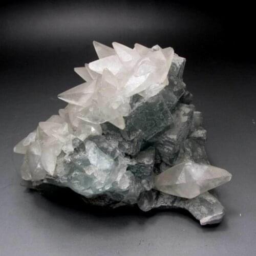 2750g Calcite Cluster on Fluorite Matrix - crystals and stones healing Mineral specimen Home Decor feng shui decoration