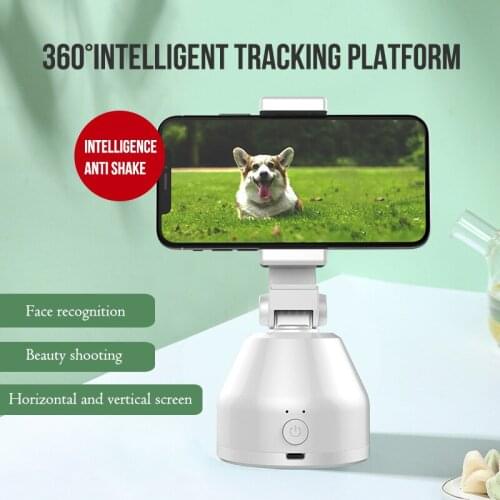 360° Rotation Face Tracking Selfie Stick Smart AI Gimbal Personal Robot Cameraman Vlog Video Record Camera Phone Holder