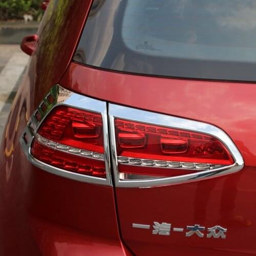 Car Styling Accessories For Volkswagen Golf 7 Golf7 Mk7 2014 2015 -2018 2019 Taillight Trim ABS Rear Tail Light Lamp Frame Cover