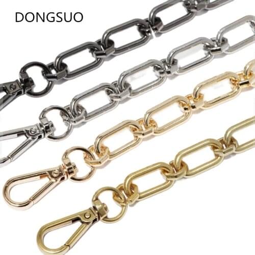 Aluminum metal chain silver gold black chain 1.9cm designer handbag bag purse replacement Accessories Hardware 19mm