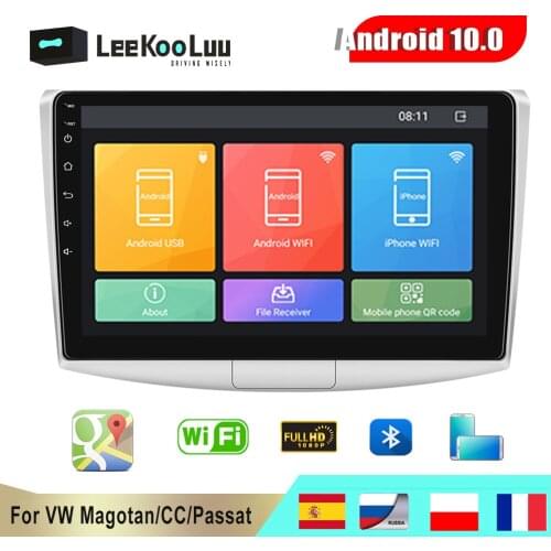 LeeKooLuu Android 10.0 2 Din Car radio Multimedia Video Player GPS Stereo For VW/Volkswagen/Magotan/CC/Passat B6 B7 2012 2013