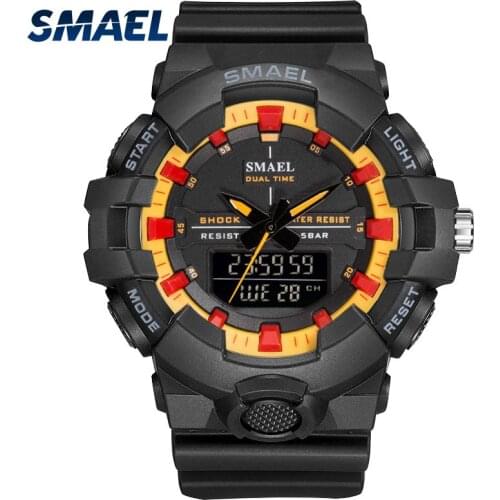 Men Watches Sport Military SMAEL LED Digital Watch Sport Quartz Wristwatches Male Watch Relogios 1642B Waterproof Quartz Watches