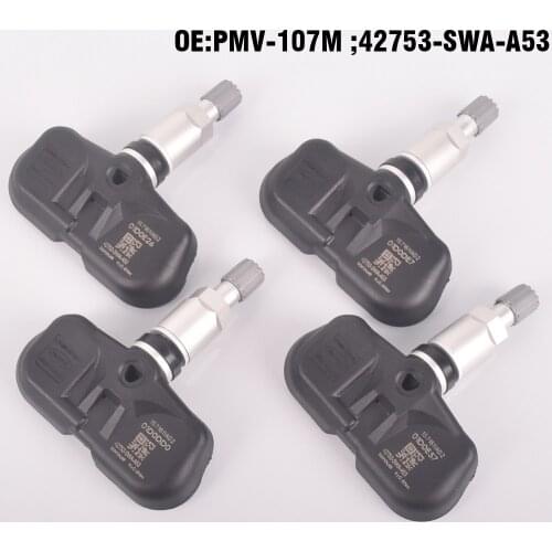 4 pcs New Tire Pressure Sensor Wheel TPMS 315MHz For Honda Accord CRV FiT 2007-2012