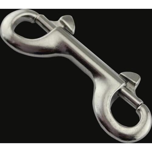 Stainless Steel Double-ended Hooks Diving Quick-release Spring Hooks Outdoor Leisure Connection Hooks B-shaped Spring Hooks