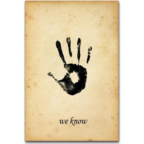 Horror Movie Skyrim The Dark Brotherhood-Silk Art Poster Wall Sticker Decoration Gift