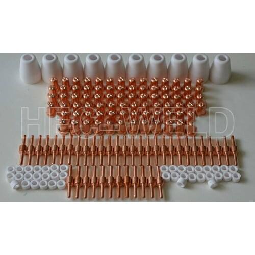 PT-31 LG-40 Air Plasma Cutter Ferramenta Torch Consumables KIT Extended Plasma TIPS Fit Cut-50 50D CT-312 170PK