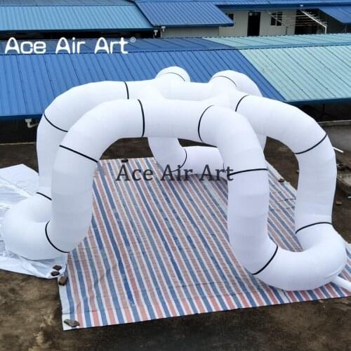 Giant Creative inflatable trade show,amazing shape exhibition Architecture for sale