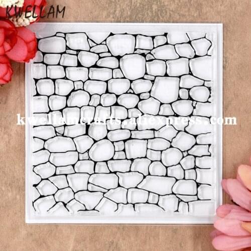 Brick wall Background Scrapbook DIY photo cards rubber stamp clear stamp transparent stamp 10x10cm KW8053120