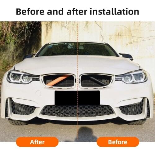 M Sport Style Front Grille Trim Strips Cover Frame Stickers For BMW X3 F25 X4 F26 G02 G01 G30 G20 F20 F10 F30 X5 Car Accessories