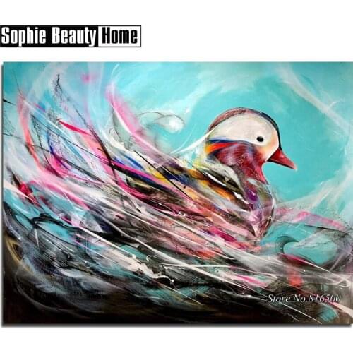 Real 5D Diamond Cross Stitch Diy Full Diamond Painting Kits Diamond Embroidery Animal Color Dandarin Duck Needlework Art 187281