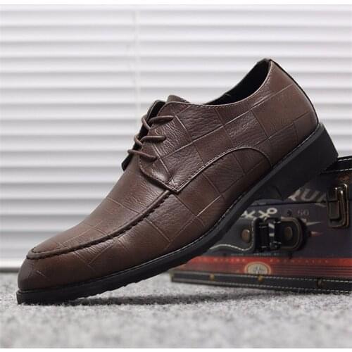 2019 Summer New Mens Casual Business Non-slip Wear-resistant Shoes Dress Single Shoes Breathable Comfortable Mens Shoes W1-56