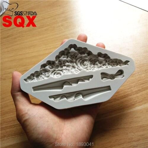 New arrival relief lace mold cake border fondant cake molds chocolate mould for the kitchen baking SQ16267