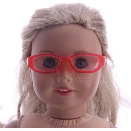 Red Color Doll Eye Glasses For 18 inch doll accessories&43cm - doll accessories