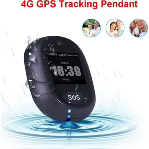 4G GPS Tracking Pendant V45 For Kids Elder Mini GPS Personal Tracker Alarm Talking Clock Waterproof