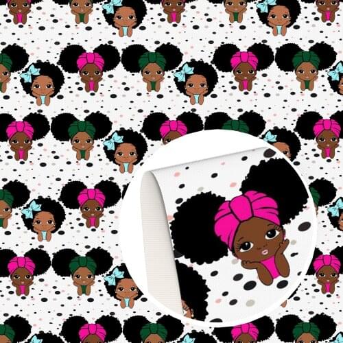 20*33cm Ordinary Peekaboo Girl Faux Synthetic Leather Sheets Fabric For Bows Leather Crafts DIY Handmade Material,1Yc16904