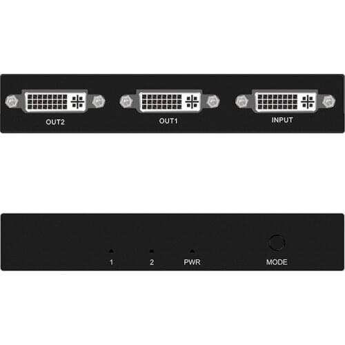 DVI Splitter 1x2 DVI Distributor 1 in 2 out DVI Divisor Splitter 1 to 2
