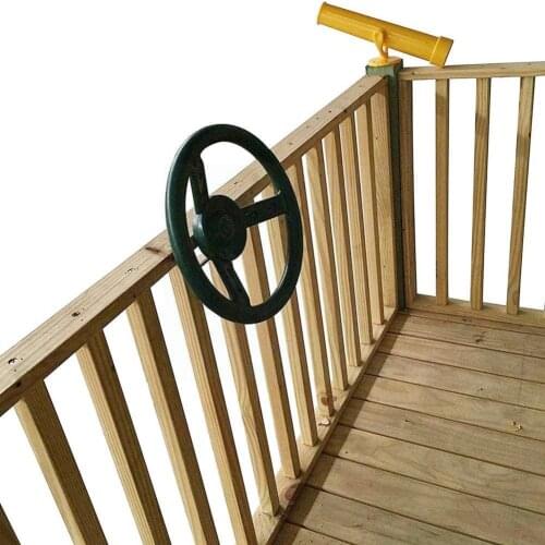 Steering Wheel Fit Pirate Ship Childrens Climbing Frame Outdoor Playground Jungle Game Sports Accessories Swing Toys Garde D7w2