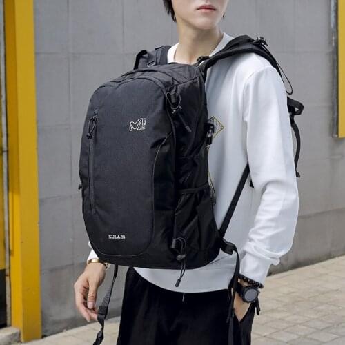 YKK Zipper Backpack Mens Korean Casual Backpack Custom USB Multi-Function Waterproof Travel Bag Student Schoolbag Fashion