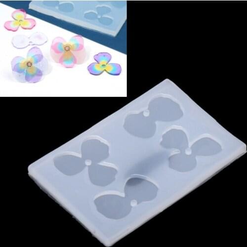 Silicone Jewelry Mold Flower Petal Earring Pendant Epoxy Resin Casting Mold Tool R58E