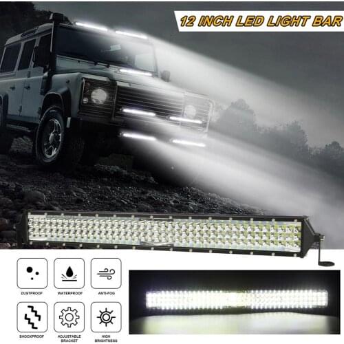 New Work Light bar 12/13/22 inch 9V-48V offroad Square Led bar Spotlight 528W led Light for Wrangler Raptor Jeep Offroad SUV ATV