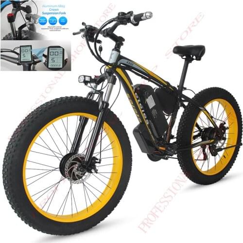 Cycle Battery Electric Mountain Samsung New China Factory Brand Bicycle Fat Tyre Pegases 48v Mtb Dual Motors 2000W Bike 18ah