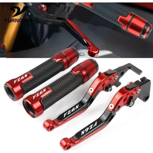For Yamaha FAZER600 FZ6N 2004 2005 2006-2008 2009 2010 Motorcycle Brake Clutch Lever Extendable Adjustable Hand Grip Handlebar