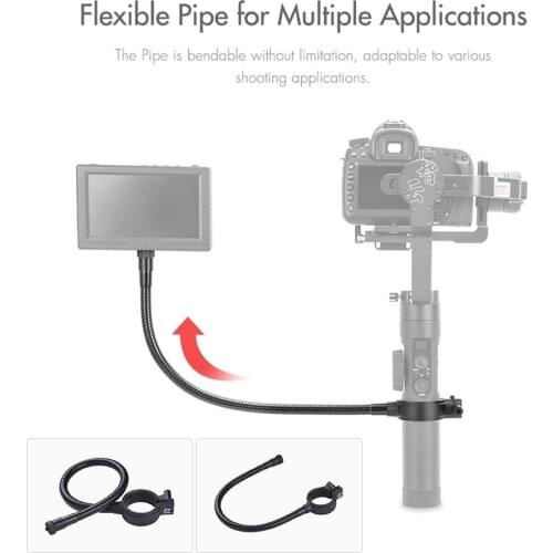 Zhiyun Crane 2 1/4 Thread Metal Holder with Flexible Pipe for Monitor Screen, LED Flash Lights, Action Cameras(400mm)