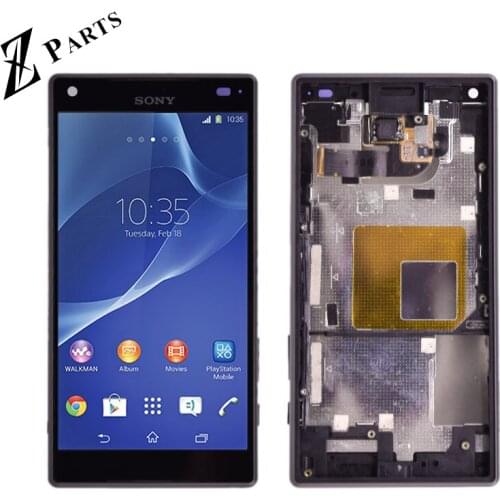 For Sony Xperia Z5 Compact Z5 Mini E5803 E5823 LCD Display + Touch Screen Digitizer Assembly with frame Free Shipping