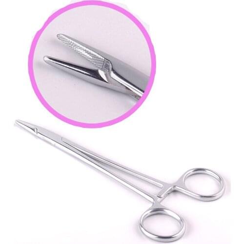 12.5cm/14cm/16cm Stainless Steel Straight Forceps Needle Holder laboratory cutting pliers