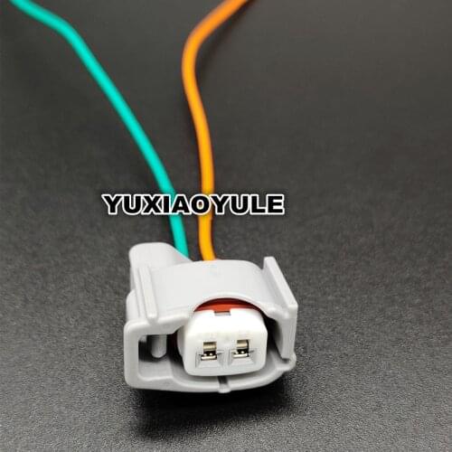 2 Pin/Way Fuel Injector Connector Plug Wire Harness Cable Pigtail For Toyota Honda Acura Rav4 Yaris Sienna 90980-11875 6189-0611