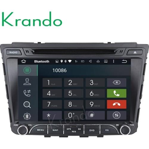 Krando Android 9.0 car radio dvd gps multimedia for hyundai ix25 creta 2014 2015 2016 2017 navigation system WIFI 3G BT DAB