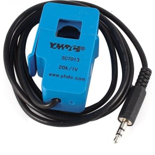 Free shipping SCT013-020 Input 0-20A Output 0-1V Suspension Type Split Core Current Sensor AC Current Transformer Test Current