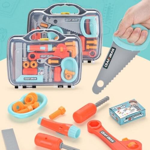 Kid Toy Toolbox Engineer Simulation Repair Tools Pretend Toy Screwdriver Tool Kit Play Toy Box Set Play Tools Carpenter Tool Kit