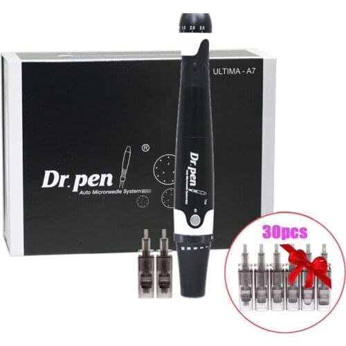 Dr.Pen Ultima A7 Derma Pen Professional Microneedle Roller Therapy System Skin Care With 32pcs Needles Cartridges