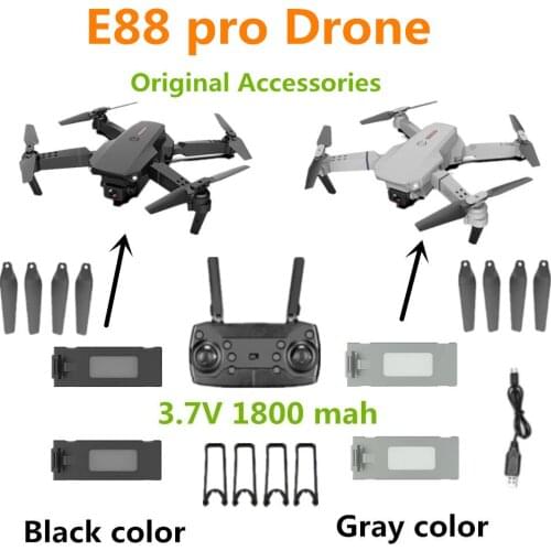 E88 pro Drone Battery 3.7V 1800Mah /Propeller maple leaf / USB Charging Line/ For E88 pro Drone Spare Parts Original Accessorie