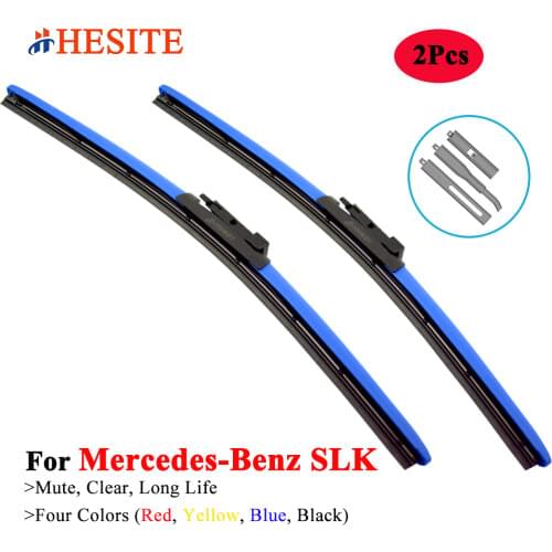 HESITE Hybrid Windscreen Wiper Balde For Mercedes Benz SLK Class R170 R171 R172 200 230 250 280 300 320 350 32 55 AMG Red Wipers