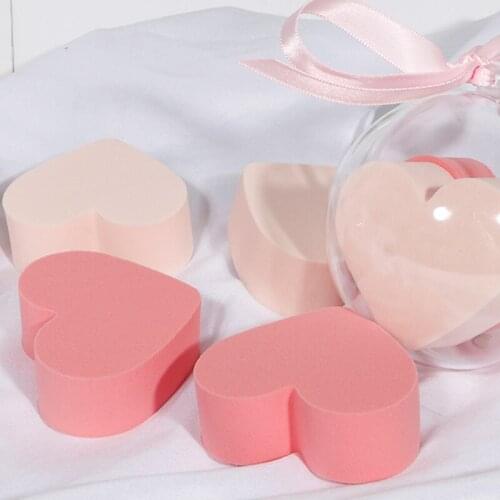 Cursavela Sponge Makeup Heart Shape Cosmetic Puff Powder Smooth Women Foundation Sponge Beauty To Make Up Tools Accessories
