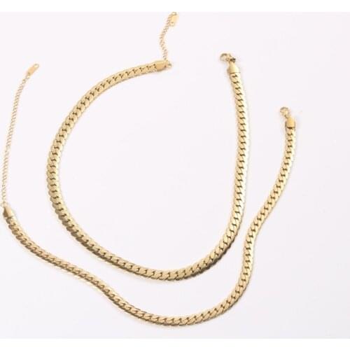 Joolim PVD Plated Stainless Steel Snake Chain Necklace Trendy Necklace Jewelry Supplier