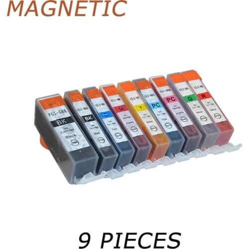 9X PGI-5 CLI-8 Ink Cartridge for Canon PGI5 CLI8 MP500,MP510,MP530,MP600,MP600R,MP800,MP800R iP8500 Pro9000 printer