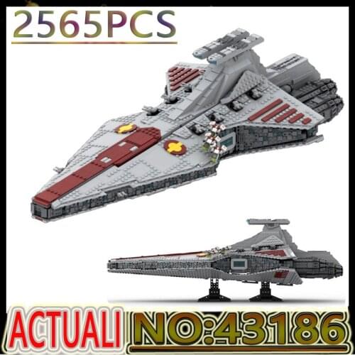Hot Star Series Wars MOC-43186 The Venator-Class-Republic-Attack Cruiser Building Block Toy Kids Christmas DIY Birthday Gift