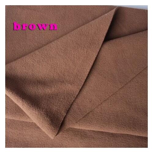 Brown double-sided Polar Fleece Fabric anti-pilling Hoodies Blankets Lining Fabric Sold By The Yard Free Shipping