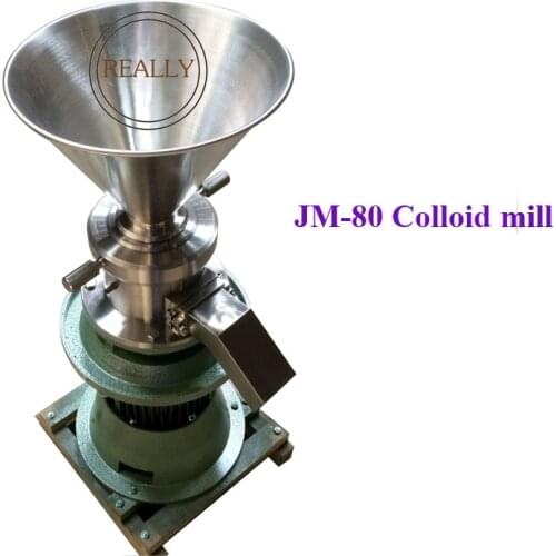Stainless Steel Peanut Butter Machine Colloid Mill Tahini Soybean Chili Sauce Making Machine Food Processor Wholesale