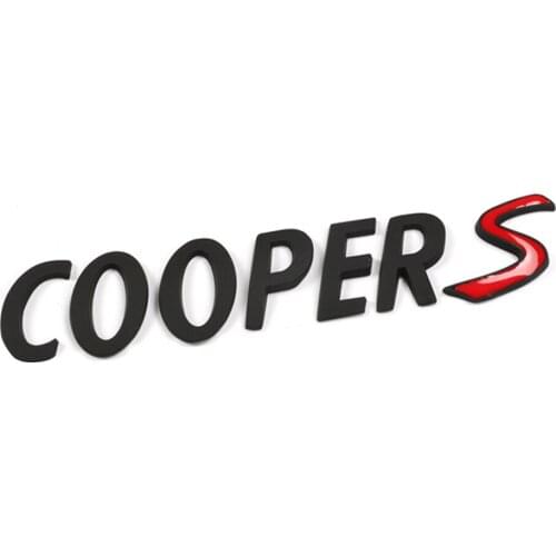 3D Metal Emblems Decals Stickers Rear for Min Cooper S Countryman Car Accessories