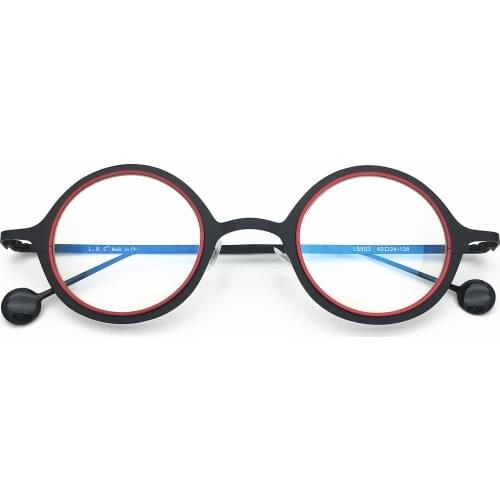 Belight Optical Men Ultra light Women Vintage Small Round Prescription Eyeglasses Retro Optical Frame Colorful Eyewear L5503