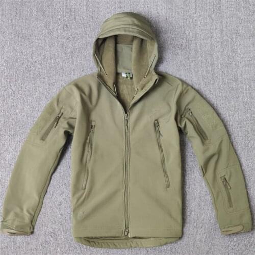 Autumn Mens Military Camouflage Fleece Jacket Army Tactical Clothing Multicam Male Camouflage Windbreakers