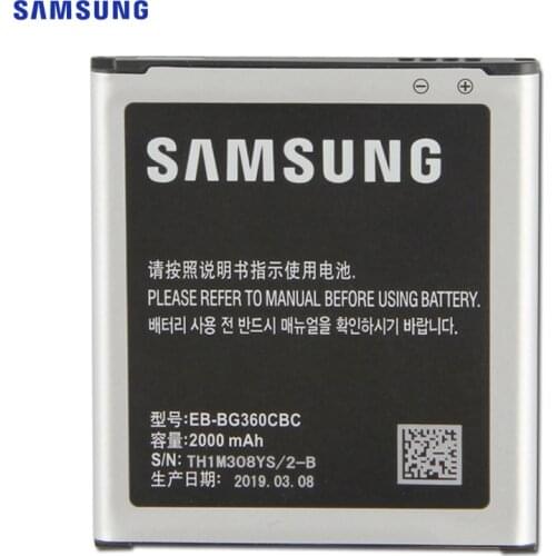 SAMSUNG Replacement Battery EB-BG360BBE EB-BG360CBC For Samsung GALAXY CORE Prime G3608 G3609 G3606 EB-BG360CBE/CBU/CBZ 2000mAh