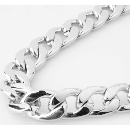 Heavy Huge Width 13/15/19mm Stainless Steel Figaro Chain High Quality Link Necklace Chain Stainless Steel Men Jewelry Wholesale