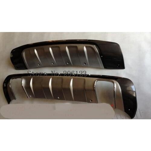 High Quality ABS Plastic Front&Rear Bumpers Skid Protector Molding 2pcs Fit For Hyundai Tucson MK1 2005 2006 2007 2008 2009 2010