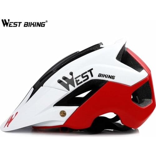WEST BIKING Bicycle Helmet Integrally-molded Adjustable Comfortable Casco Ciclismo Safety Cycling Helmet Tough MTB Bike Helmet